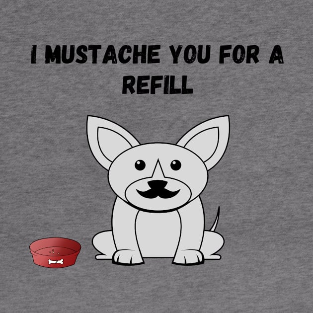 Mustache puppy pun by AJDP23